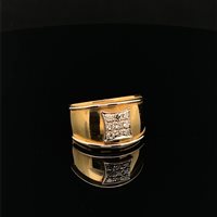 Ring Cianfrone Gioielli Woman Vintage in Gold Diamante 0.20 Ct ANOR-138-198 - ANOR-138-198